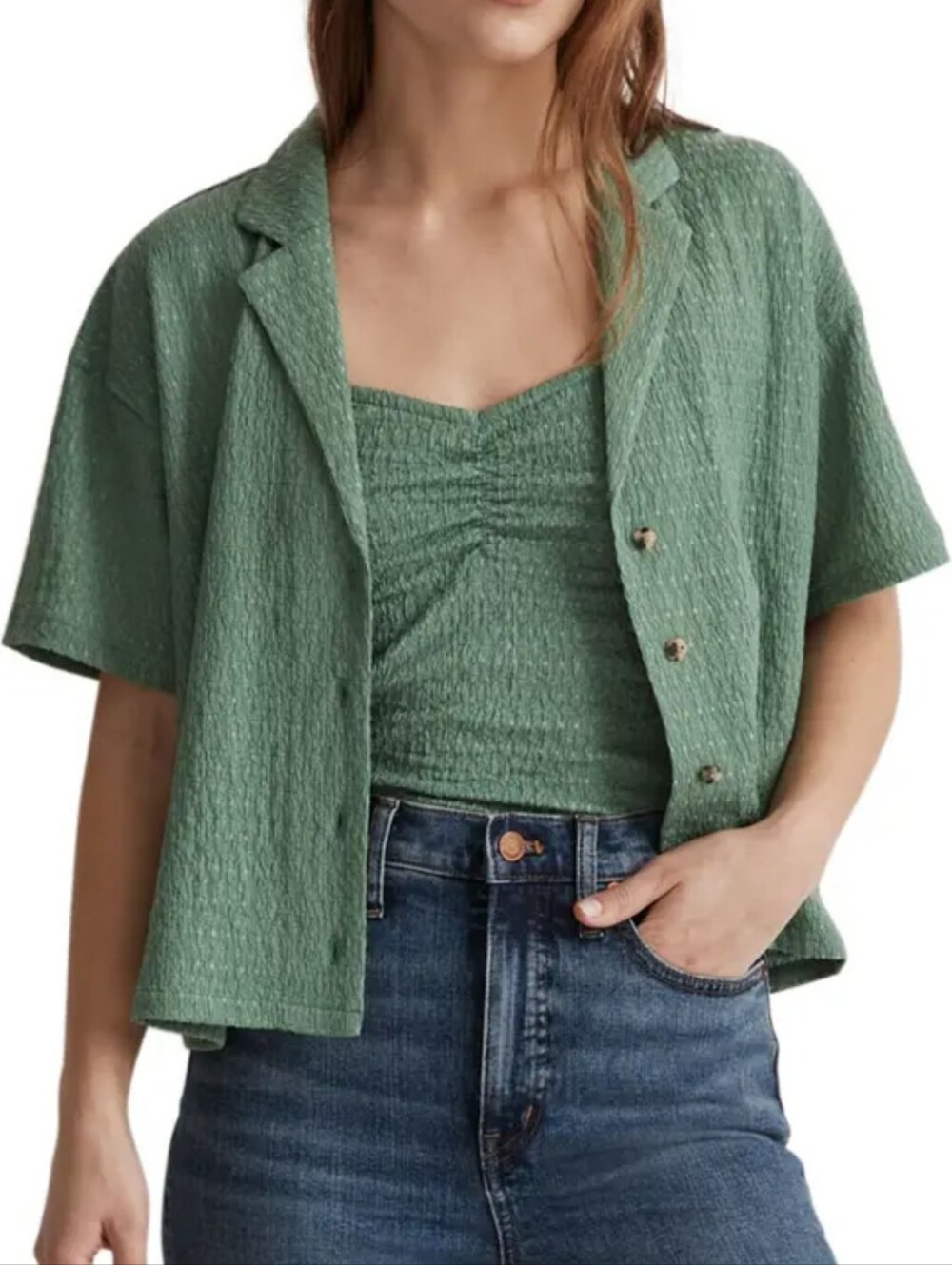 Madewell Buffet Crinkle Top